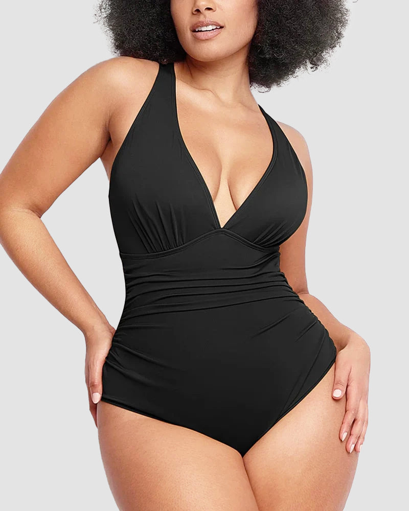 Wioletta – Shaping Swimsuit with Backless Design