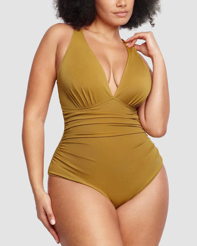 Wioletta – Shaping Swimsuit with Backless Design