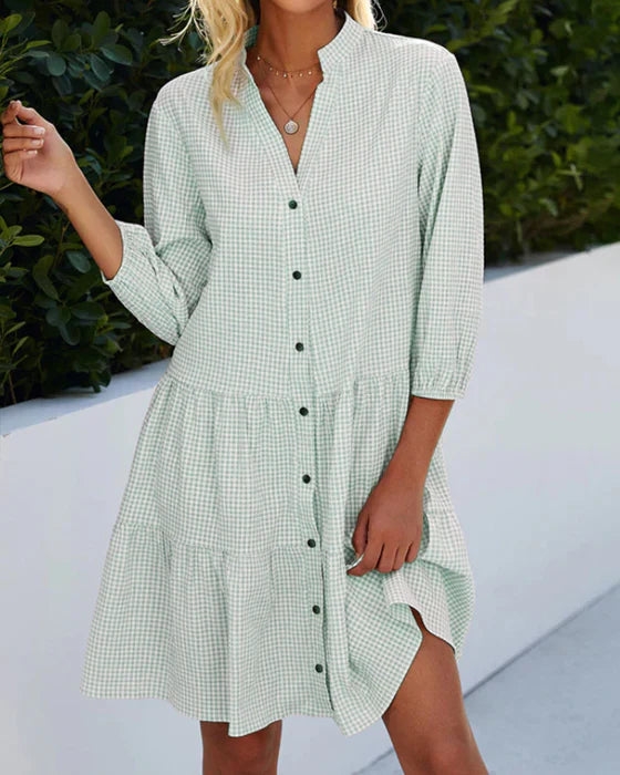 Avencea | Dress with Buttons Perfect for Good Weather