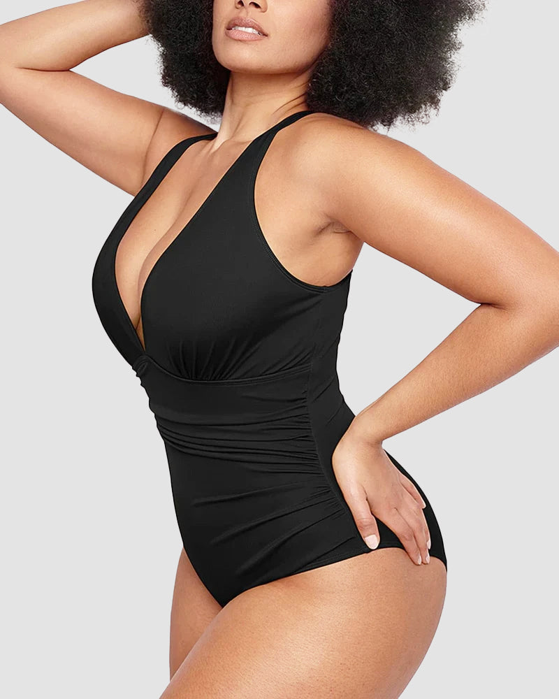 Wioletta – Shaping Swimsuit with Backless Design