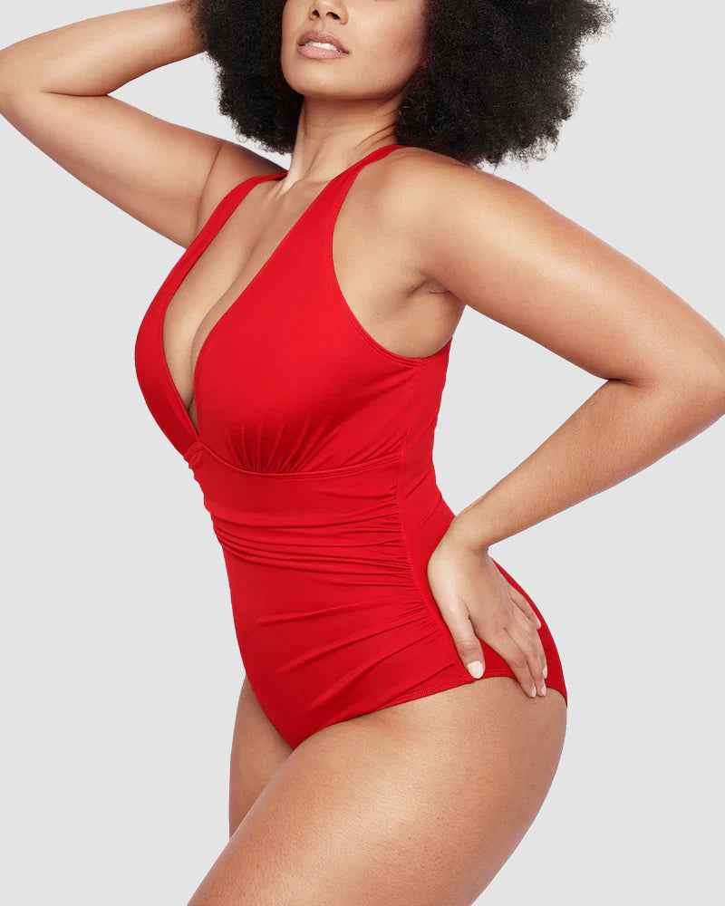 Wioletta – Shaping Swimsuit with Backless Design
