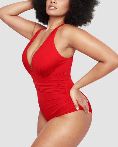 Wioletta – Shaping Swimsuit with Backless Design