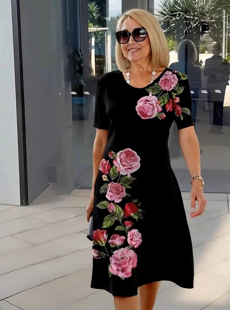 CATHERINE | RELAXED FLORAL SHIFT DRESS