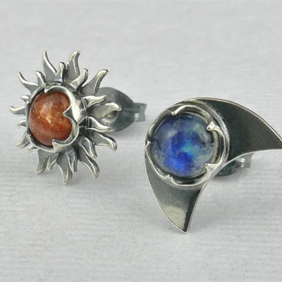 Earrings 'Sun & Moon'