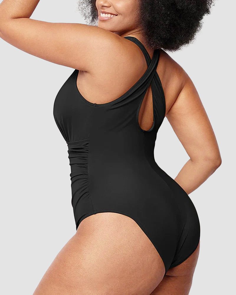 Wioletta – Shaping Swimsuit with Backless Design
