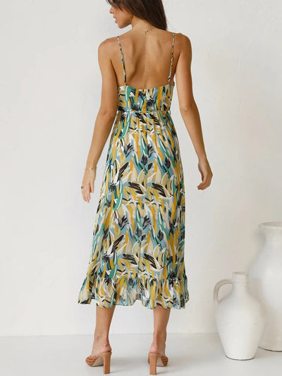 Emily™ | Floral Long Dress with Strap