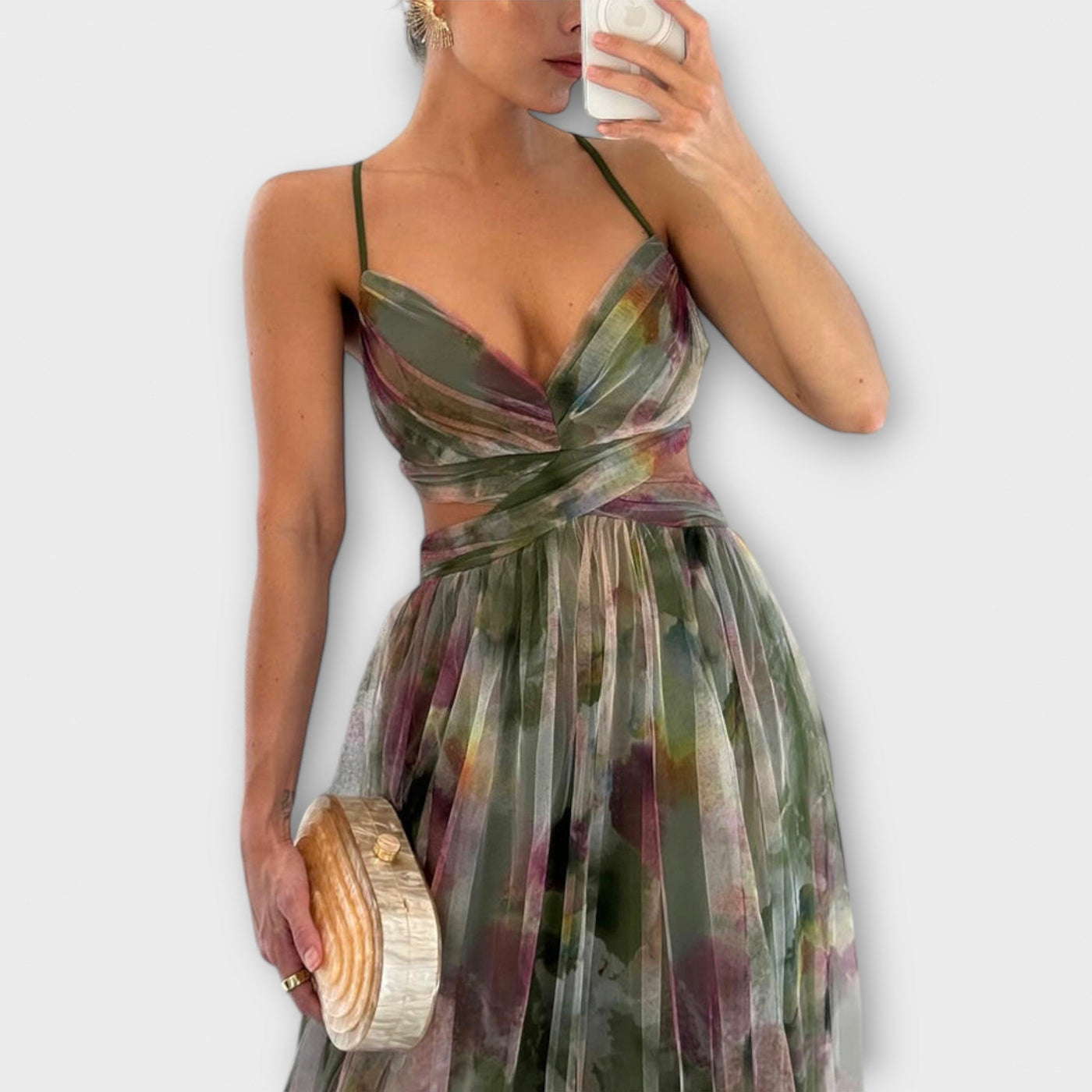 Aurora | Mesh Maxi Form Dress