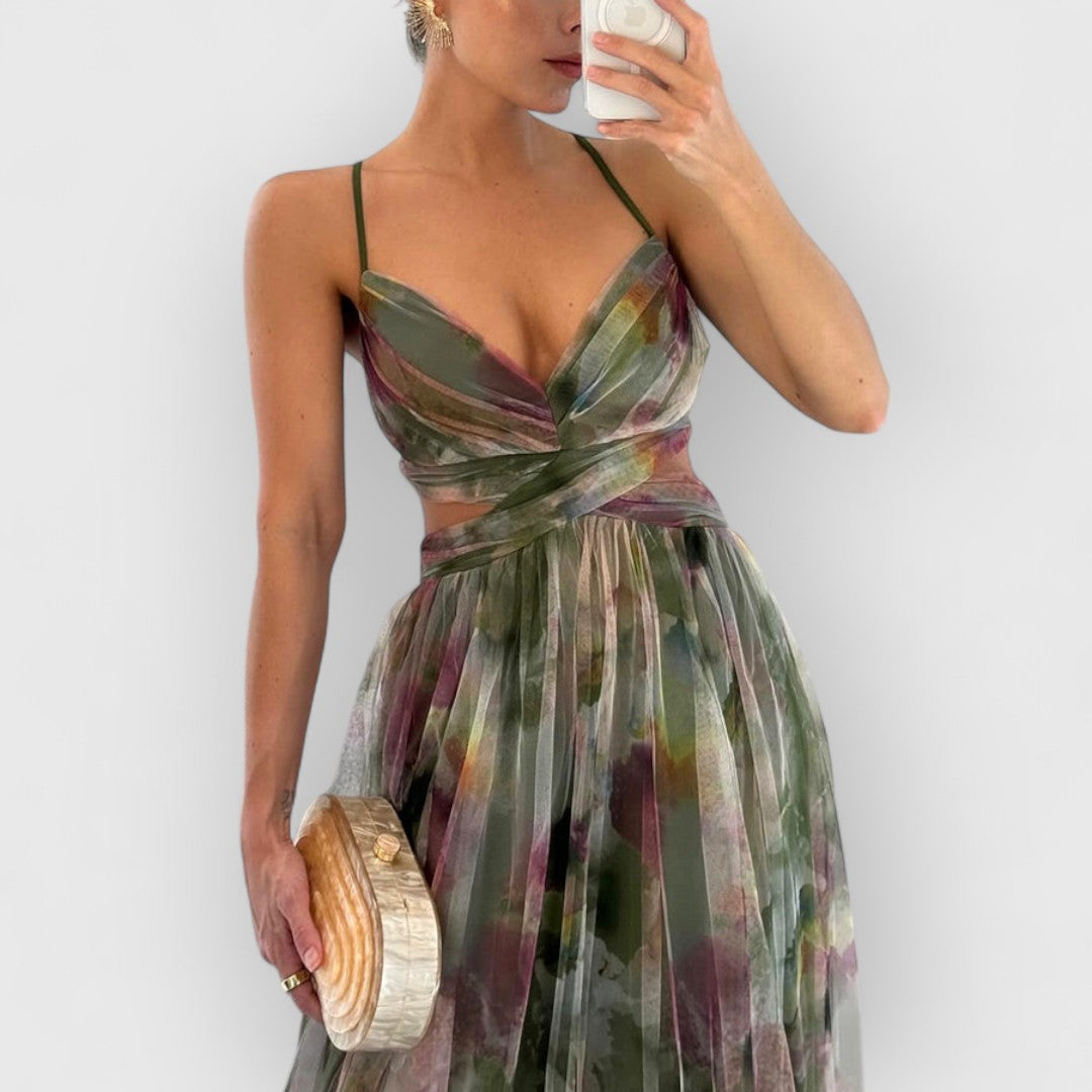 Vada | Maxi dress with floral print