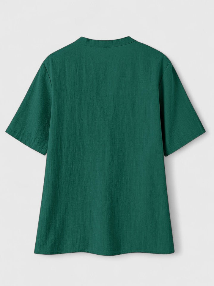 Selena | Elegant V-Neck Blouse