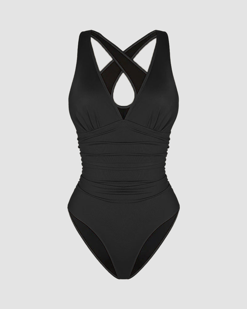 Wioletta – Shaping Swimsuit with Backless Design