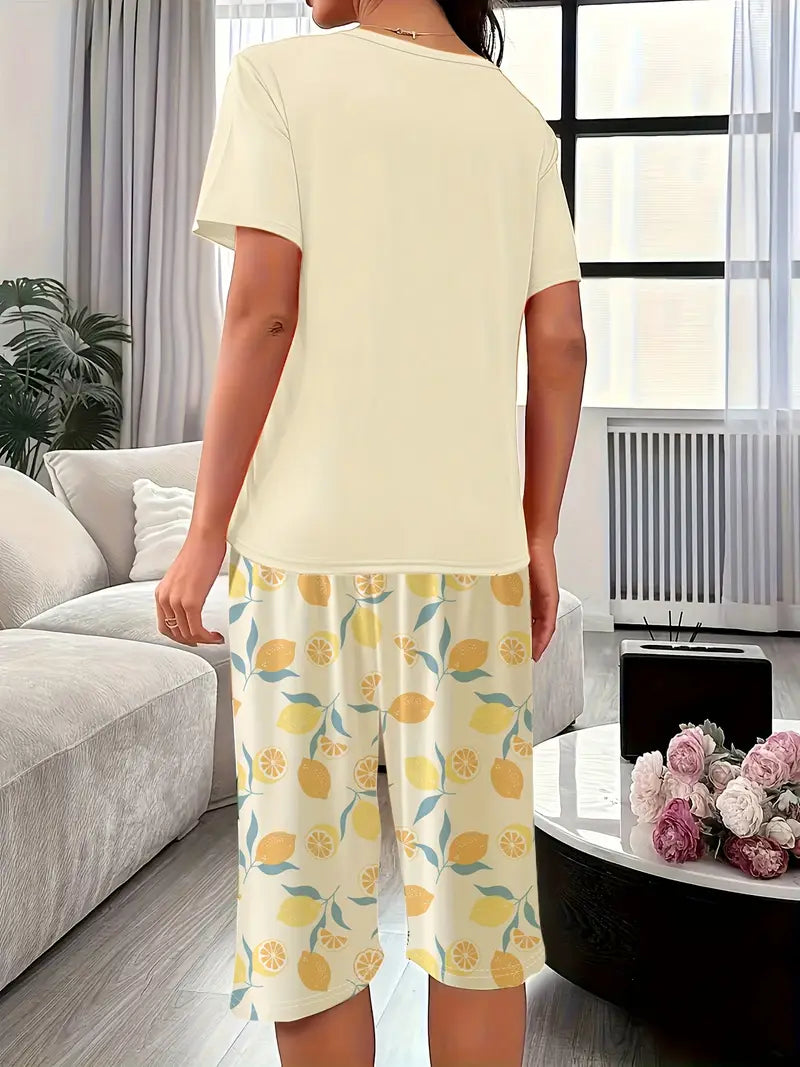 Kinsley - Comfortable Loungewear Set With Floral Print