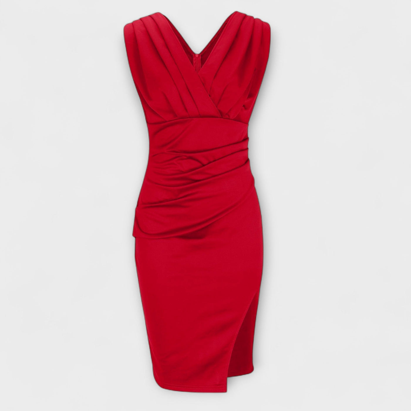 Crisselle™ | Sophisticated V-Neck Dress