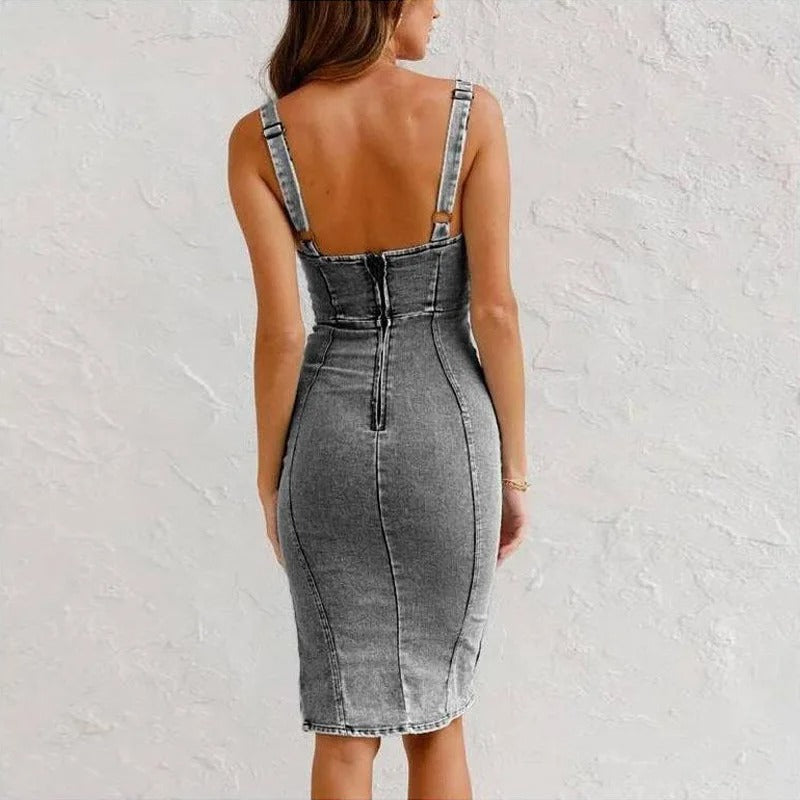 Jane™ | Denim Dress with Adjustable Straps