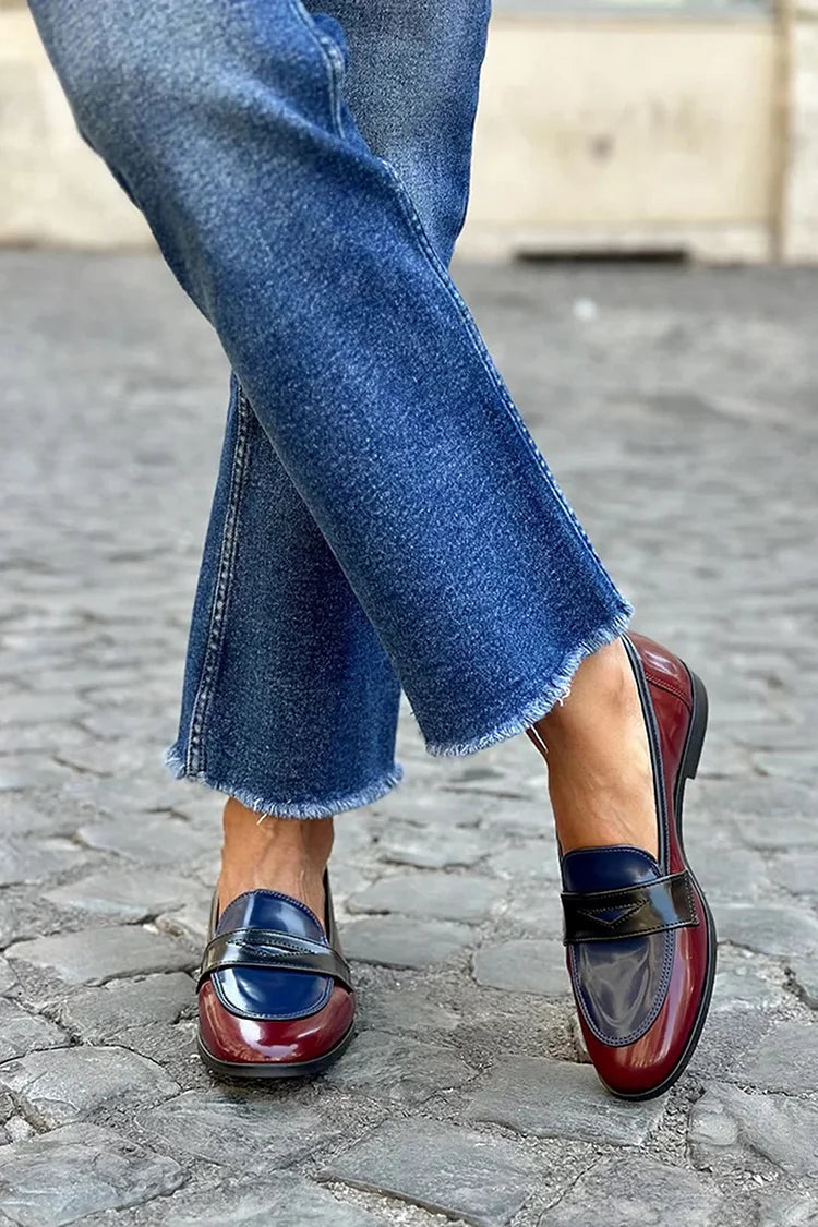 NORTHLINE STUDIO | SHINY TRICOLORE LOAFER