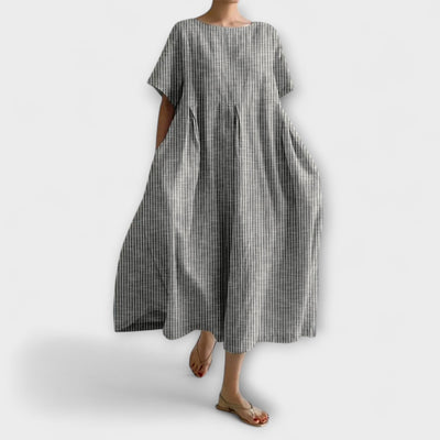 Ruby | Relaxed Linen-Blend Pocket Dress