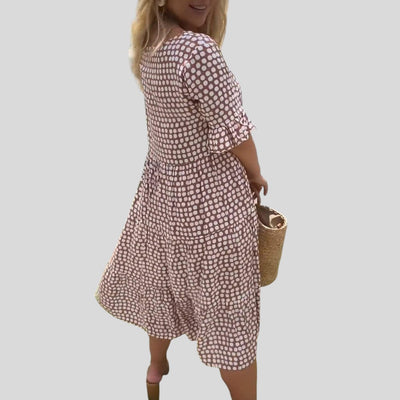 Stella | Polka Dot Midi Summer Dress