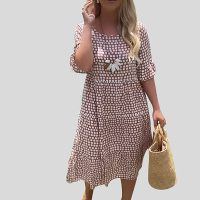 Stella | Polka Dot Midi Summer Dress
