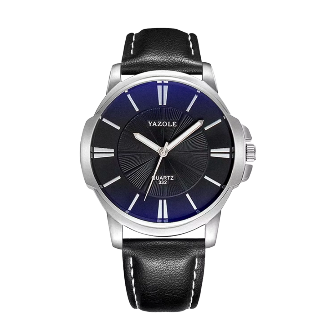 Gavin | Opulent Glass Leather Watch | 45mm
