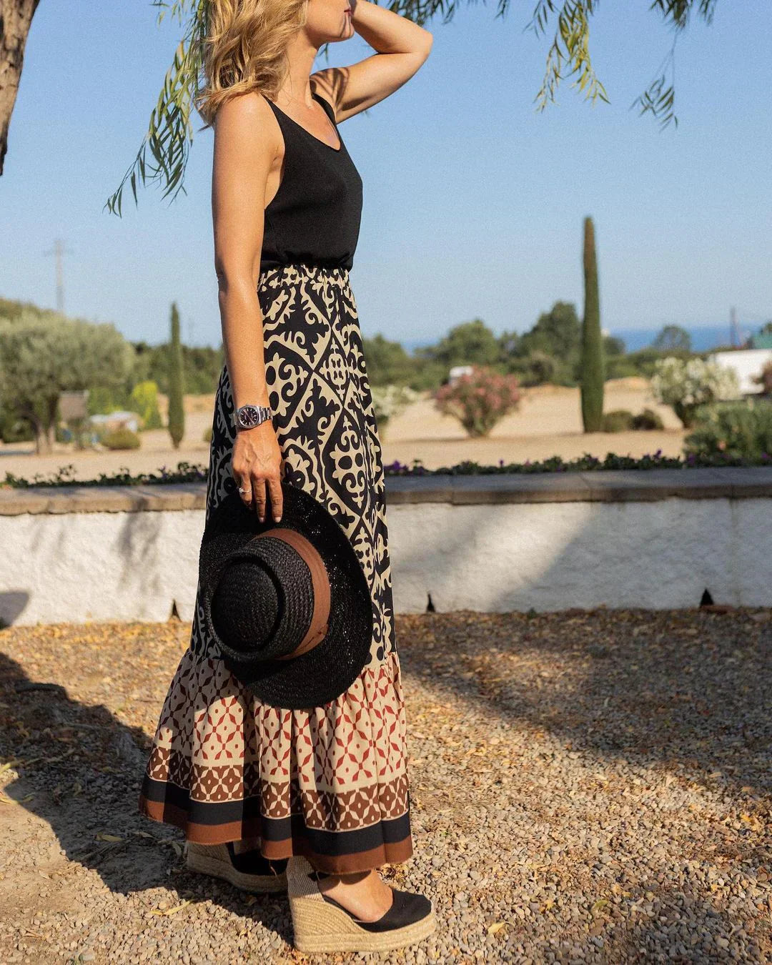Avencea | Boho Style Long Skirt