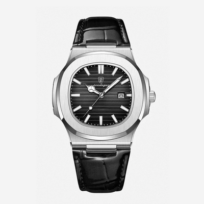 Elias | Sleek Dial Paired with a Classic Leather