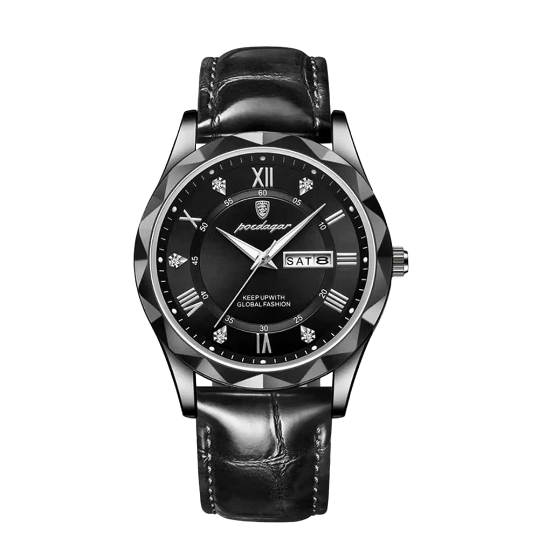 Brody | Elegant Leather Strap Quartz Watch