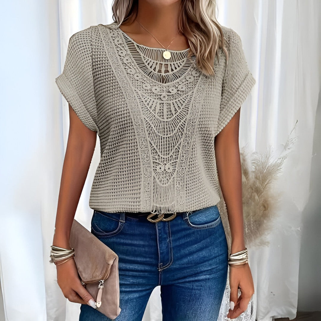 Eliana Handmade Crochet Lace Top