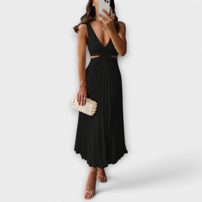 Helena | Pleated Evening Midi