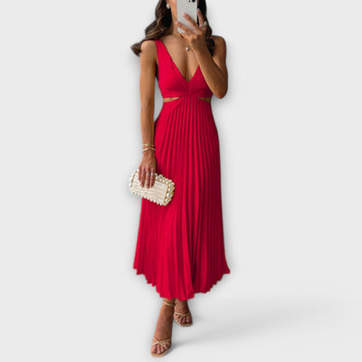 Helena | Pleated Evening Midi