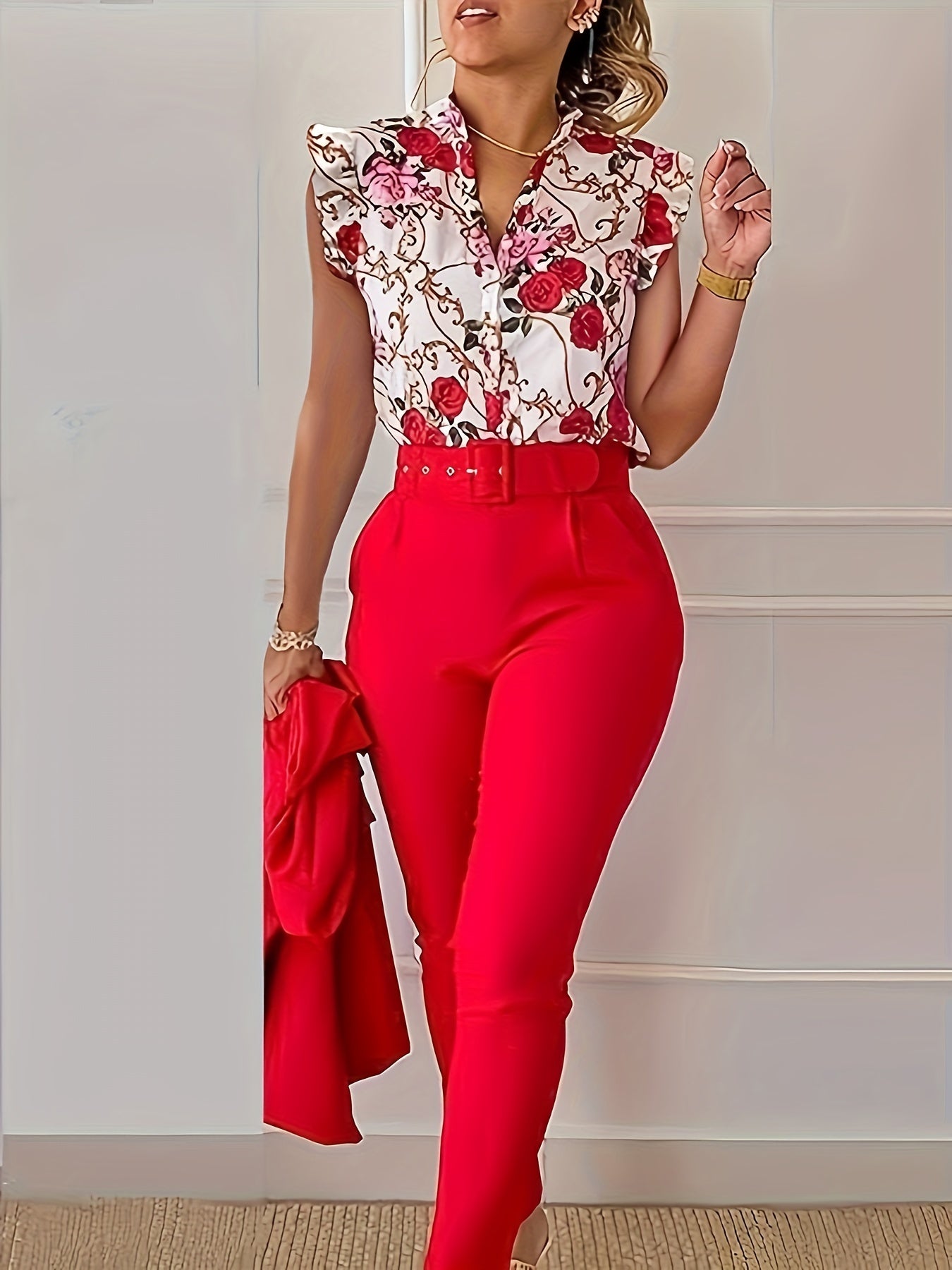 Aria™ - Stylish Ruffle-Sleeve Set