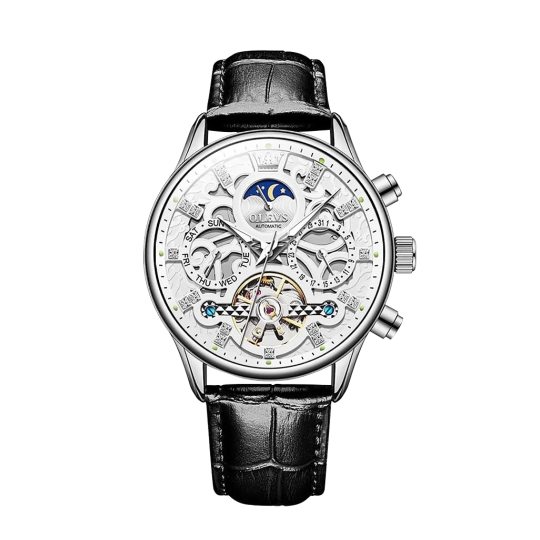 Emmett | Automatic Mechanical Watch with Leather Strap