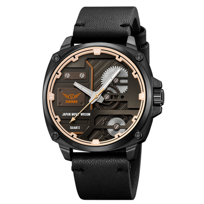 Quartz Leather Men's Watch™
