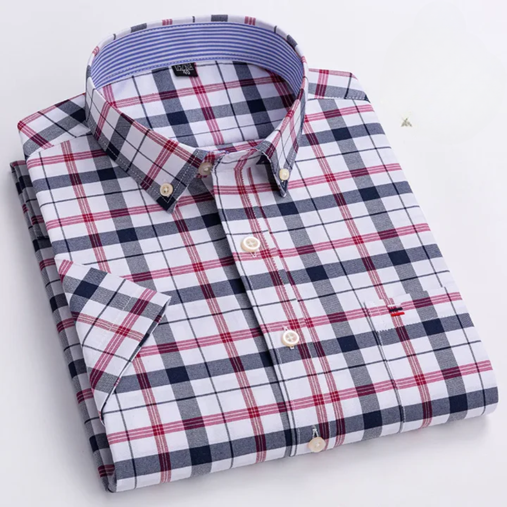 Monteluro – Men’s Heritage Check & Stripe Shirt