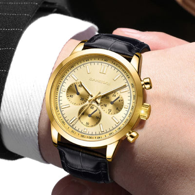Casual Sport Military Business Leather Quartz Watch™