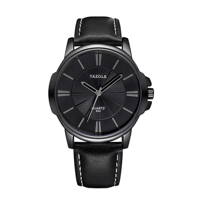 Gavin | Opulent Glass Leather Watch | 45mm