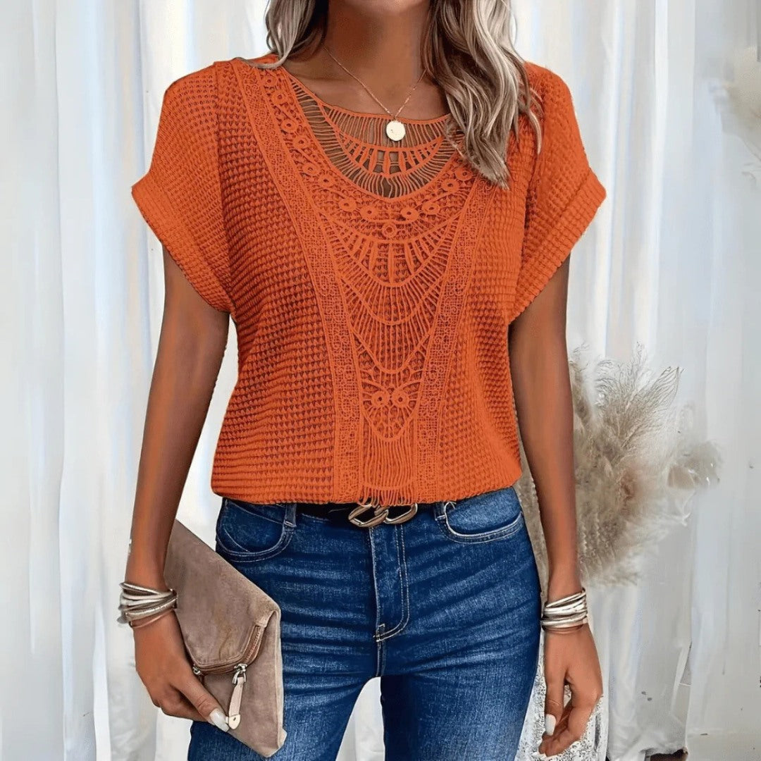 Eliana Handmade Crochet Lace Top