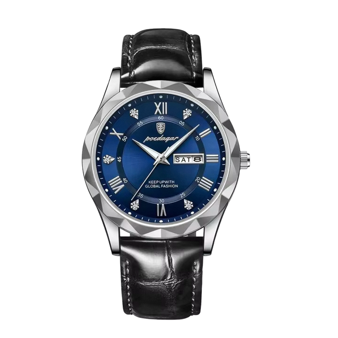 Brody | Elegant Leather Strap Quartz Watch