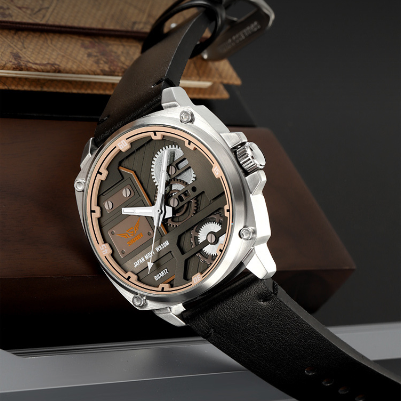 Quartz Leather Men's Watch™