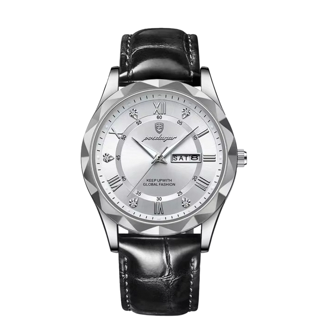 Brody | Elegant Leather Strap Quartz Watch