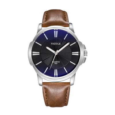 Gavin | Opulent Glass Leather Watch | 45mm