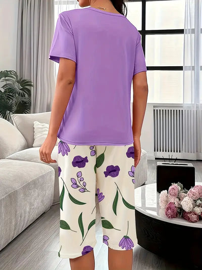 Kinsley - Comfortable Loungewear Set With Floral Print