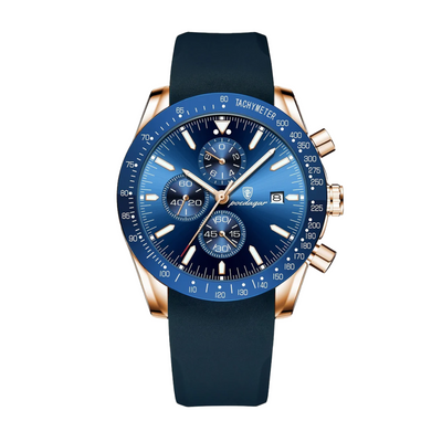 David | Stylish Men’s Chronograph with Versatile Strap Options | 44mm