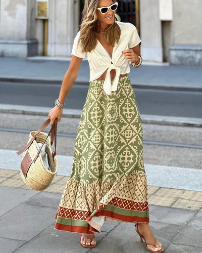 Avencea | Boho Style Long Skirt