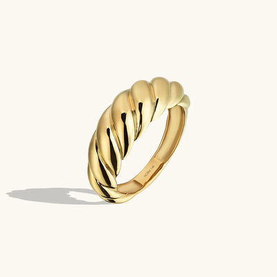 Croissant Ring | White Gold 14k
