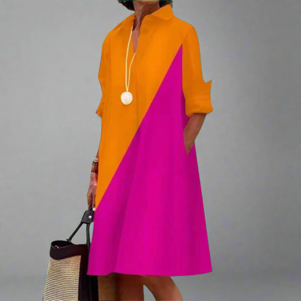 Diane | Gradient 3D Printed Mid-Calf Dress