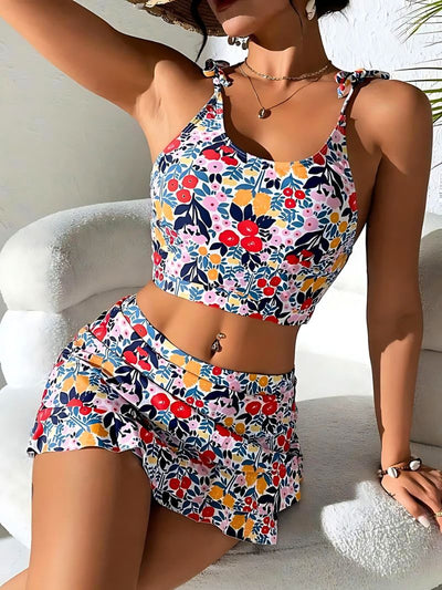 Wildflower Tankini Skort Set