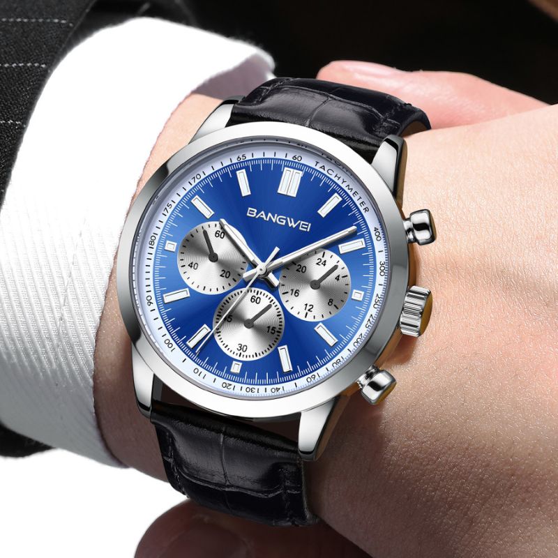 Casual Sport Military Business Leather Quartz Watch™