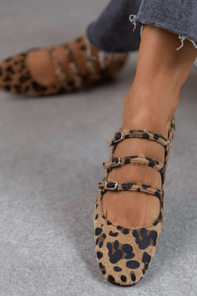 NORTHLINE STUDIO | LEOPARD BUCKLE FLATS