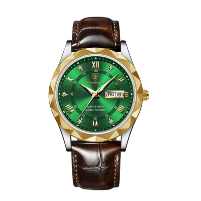 Brody | Elegant Leather Strap Quartz Watch