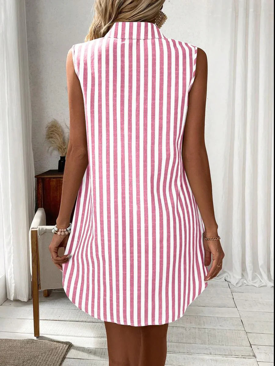 MARIE | STRIPED SHIRT DRESS