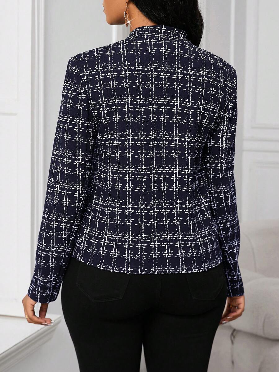 Ellie™ - Chic Plaid Blazer